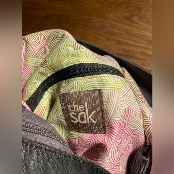 The Sak Black Textured Leather Shoulder Bag - Picture 11 of 12